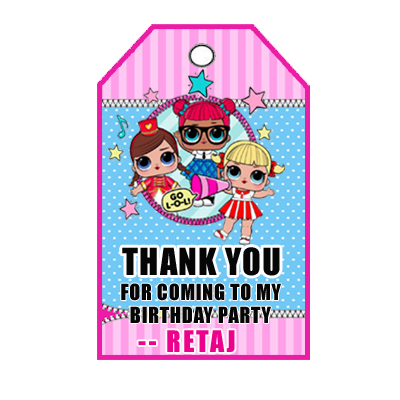 LOL Theme Thank You Tags (24 Pcs) LOL Theme Thank You Tags (24 Pcs)