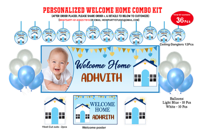 Welcome Home Blue Theme Combo Kit-36 Pcs
