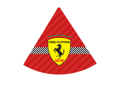 Ferari Party Caps / Hats (10 Pcs)