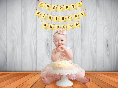 Belle Theme Bunting Banner with Name