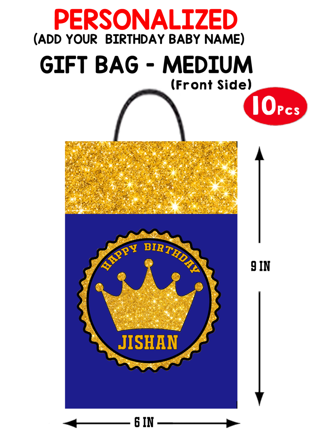 Royal Prince Gift Bag - Medium (10 Pcs)