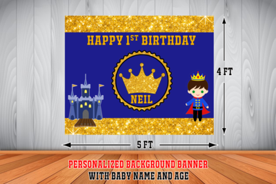 Royal Prince Background Banner #2 (4ft x 5ft)