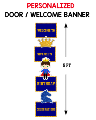 Royal Prince Door / Welcome Banner (5ft)