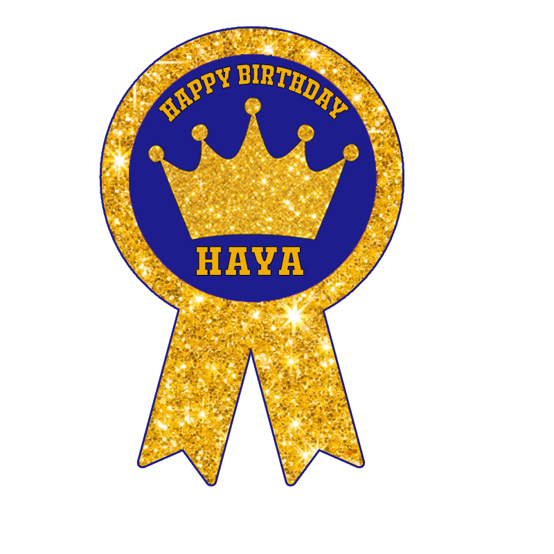 Royal Prince Theme Birthday Badges (10 Pcs)