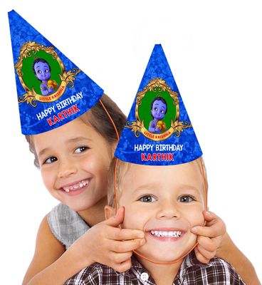 Little krishna Party Caps / Hats (10 Pcs) Little krishna Party Caps / Hats (10 Pcs)