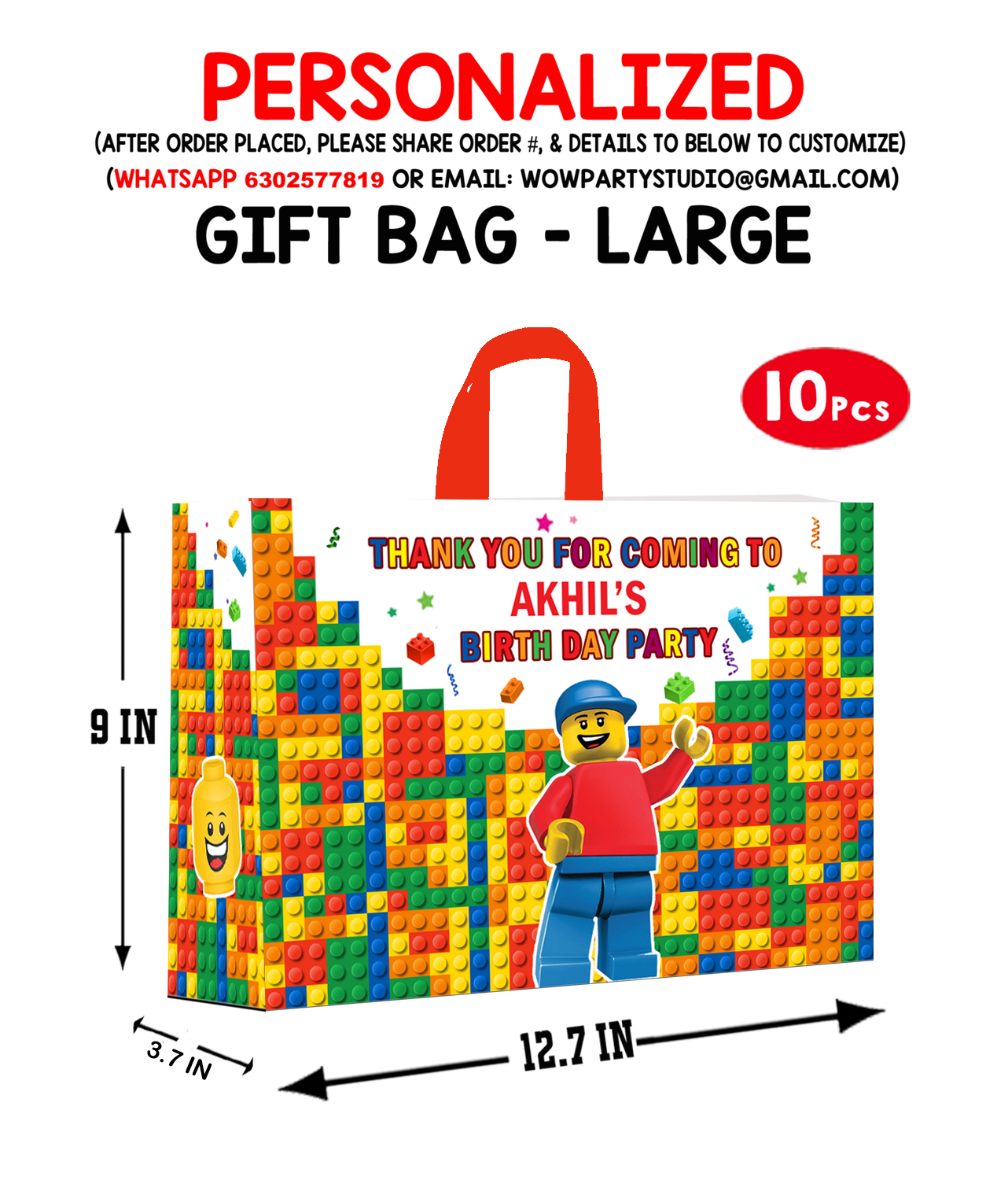 Lego Gift Bag - Large (10 Pcs) # 2