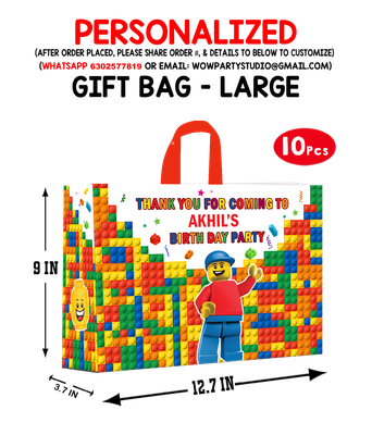 Lego Gift Bag - Large (10 Pcs) # 2 Lego Gift Bag - Large (10 Pcs) # 2