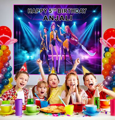 K-Pop Theme Background Banner (4ft x 5ft) K-Pop Theme Background Banner (4ft x 5ft)