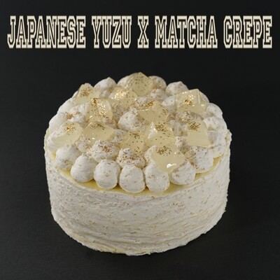 日本柚子x抹茶千層/Japanese Yuzu x Matcha Crepe