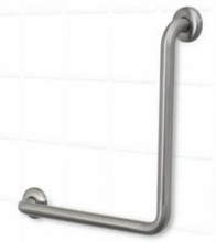 90 Degree Bend Toilet Grab Rail 450mm or 600mm Stainless Steel