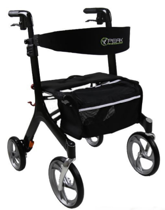 Ellipse SuperLite Carbon Fibre Rollator - Black Small