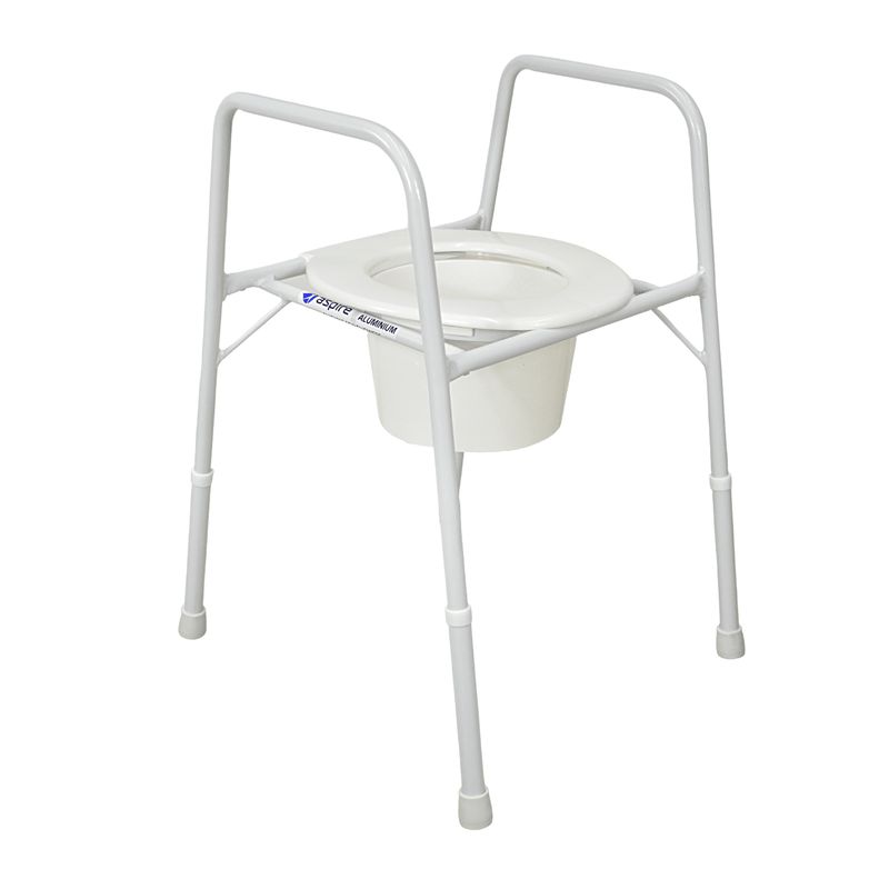 Over Toilet Aid - Seat and Splashguard - Aluminium