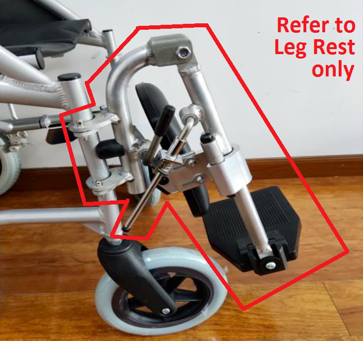 Days Swift Wheelchair Elevating Legrest