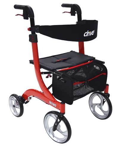 Ellipse Side Folding Rollator 4 Wheel Walker