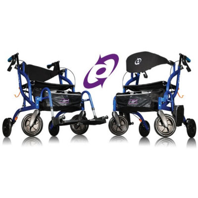 Airgo Fusion Side Fold Rollator &amp; Transport Chair