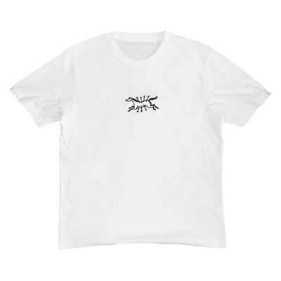 'FLYING GALLOP' Embroidered T-Shirt - White