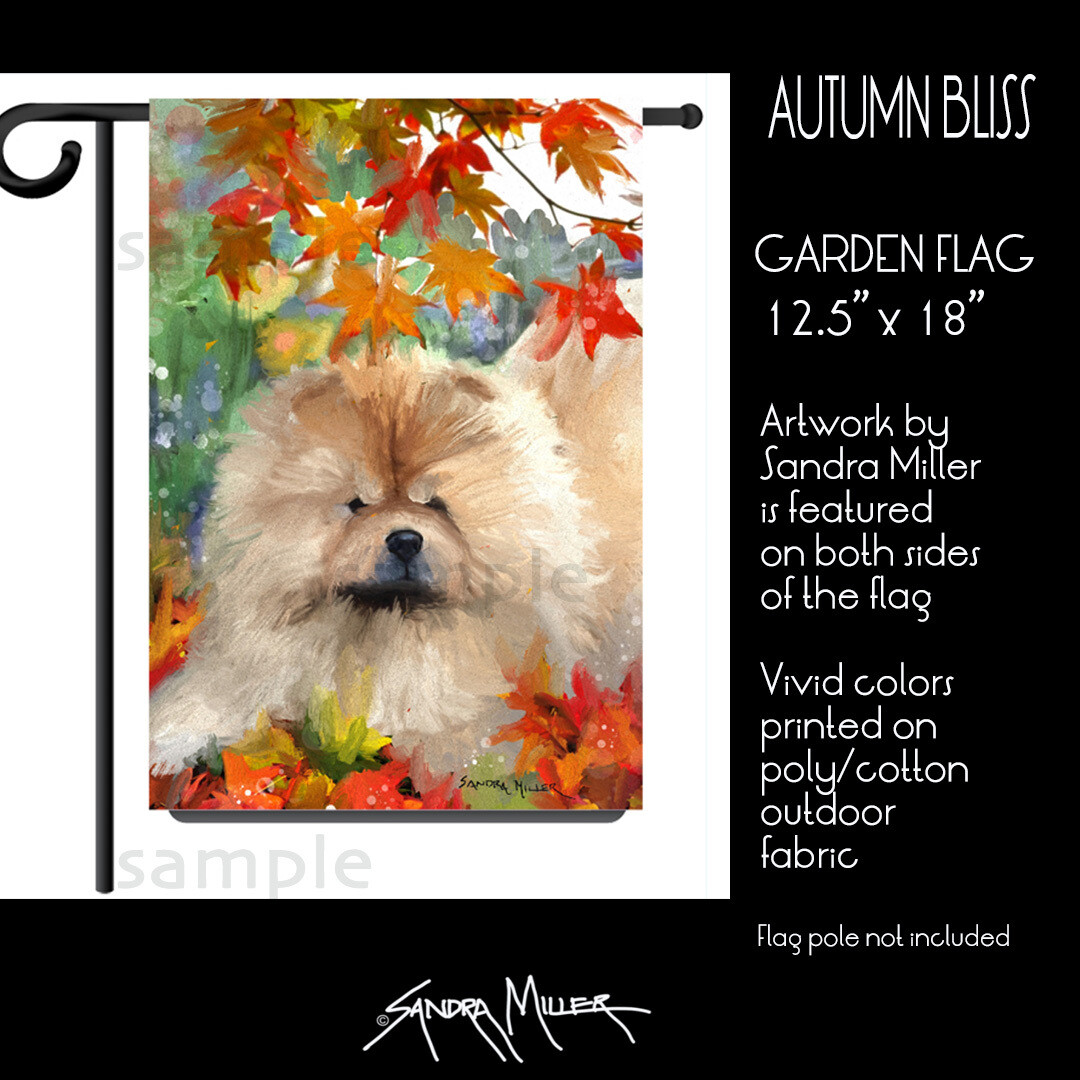 AUTUMN BLISS Chow Art Flags in 2 sizes