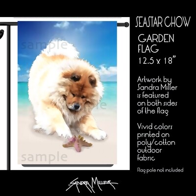 SEASTAR CHOW  Chow Art Flags in 2 sizes