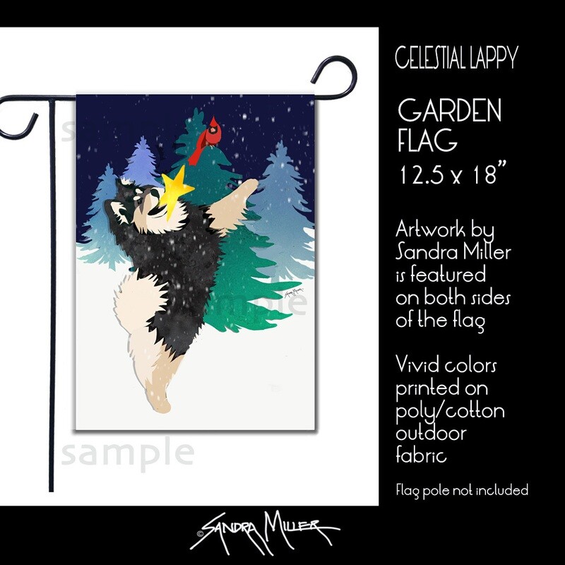 THE CELESTIAL - FINNISH LAPPHUND Art Flags in 2 sizes