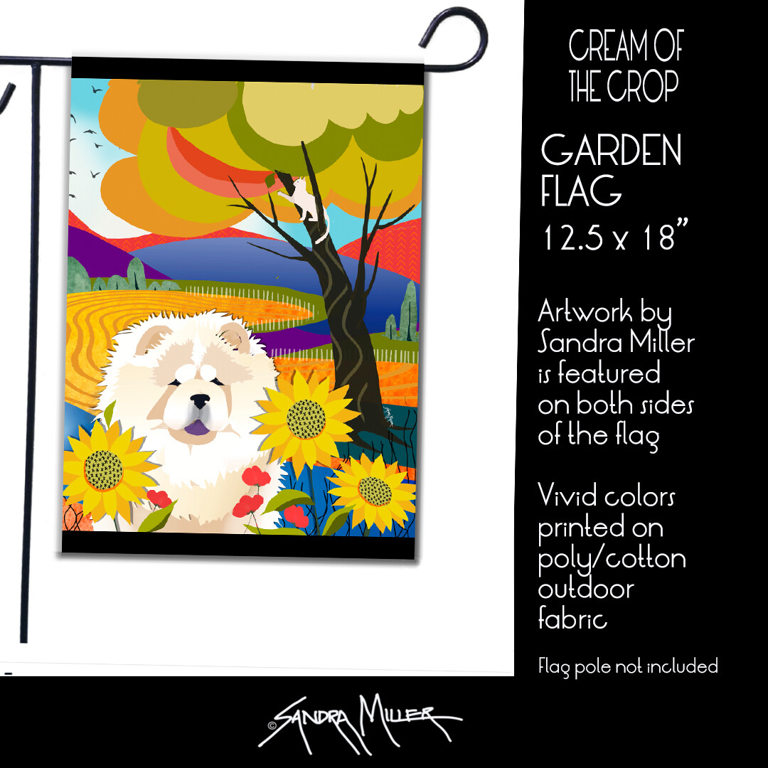 CREAM OF THE CROP Chow Art Flags in 2 sizes