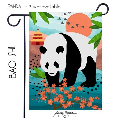 BAO SHI  Panda Art Flags in 2 sizes