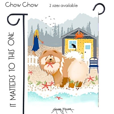 IT MATTERS TO THIS ONE....  Chow  Art Flags in 2 sizes