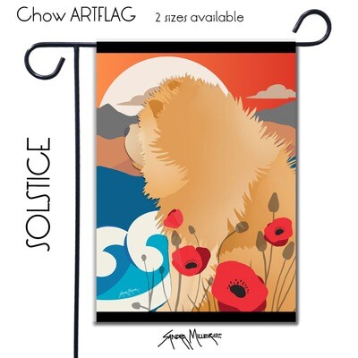 SOLSTICE =  Chow   Art Flags in 2 sizes