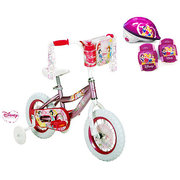 12&quot; Girls&#39; Disney Princess Bike, Helmet and Safety Pads
