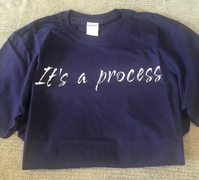It's a Process T- shirt - Heather Navy