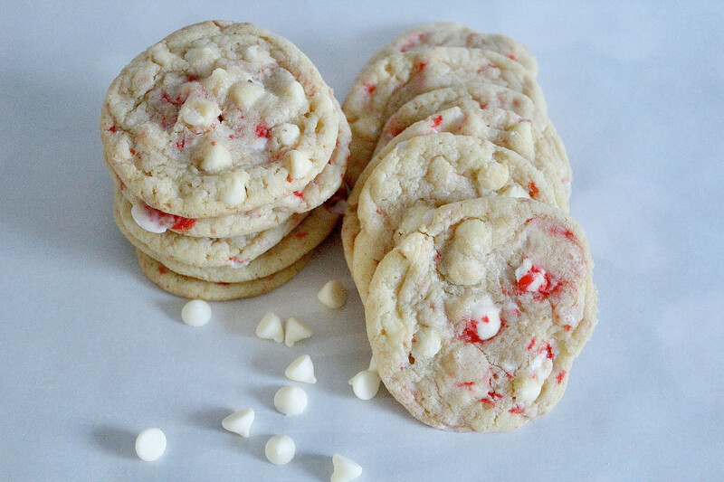 Mint White Chocolate Cookies