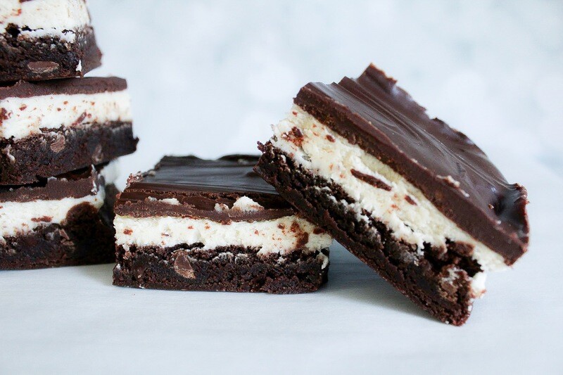 Irish Cream Fudge Brownies