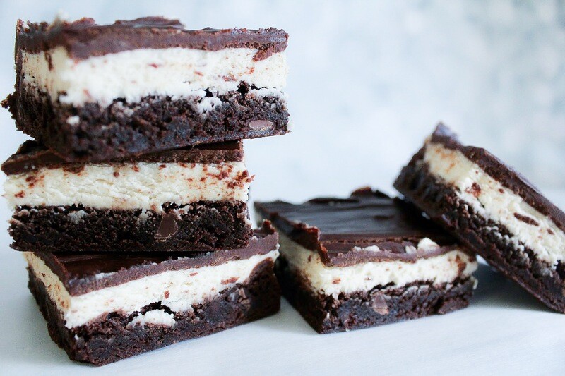 Irish Cream Fudge Brownies