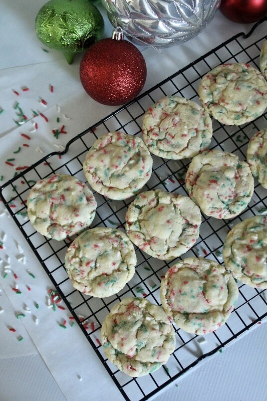 Holiday Funfetti Cookies