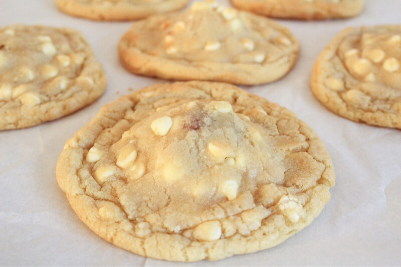 Guava Stuffed White Chocolate Chip Cookies