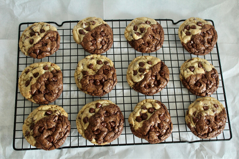 Chocolate Chocolate Chip Cookie Duos