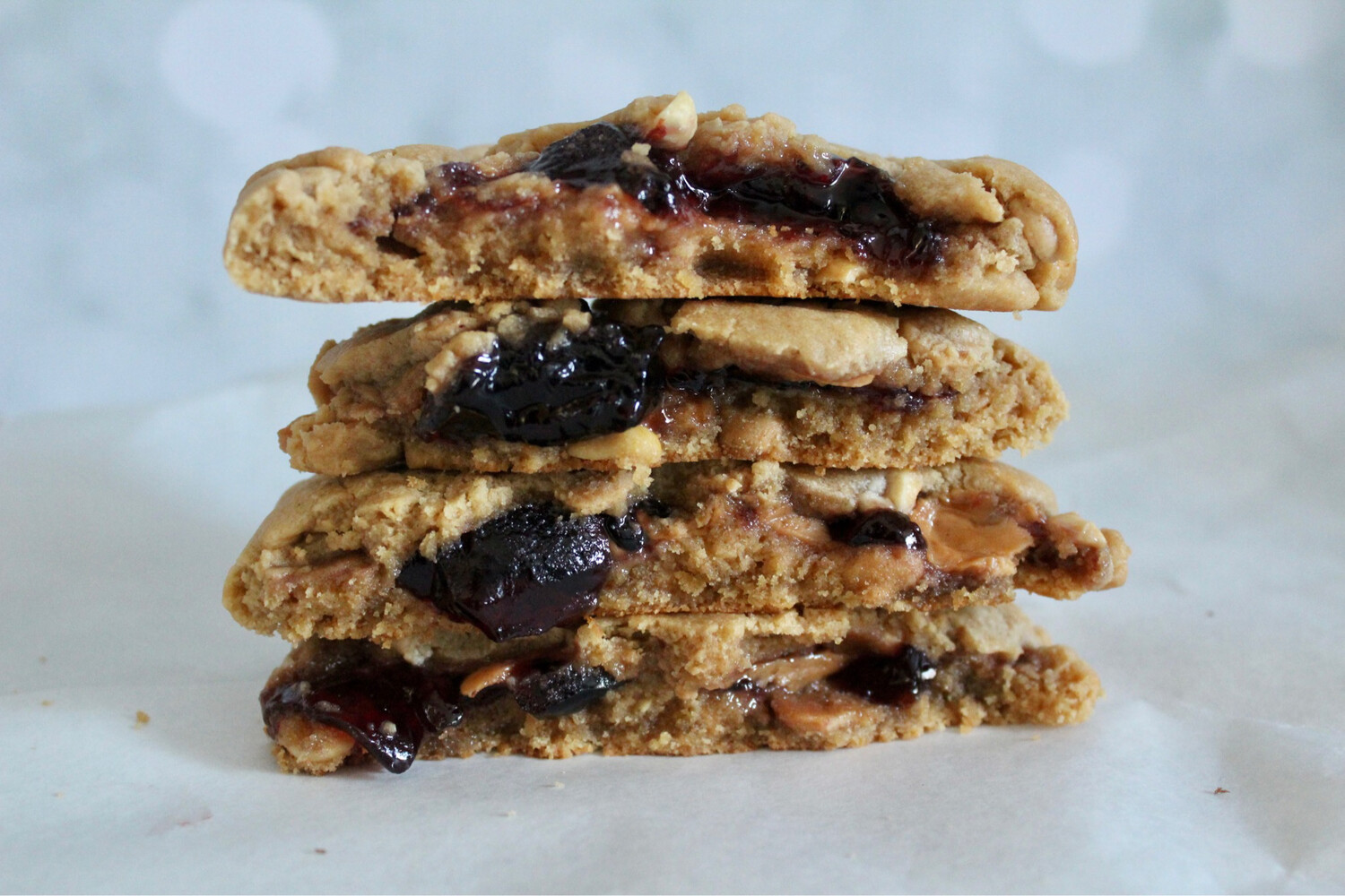 5 Oz Peanut Butter &amp; Jelly Stuffed Peanut Butter Cookie