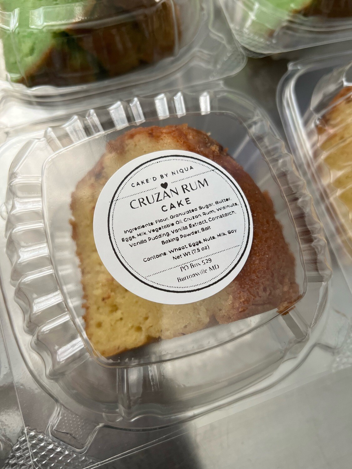 Cruzan Rum Cake Slice