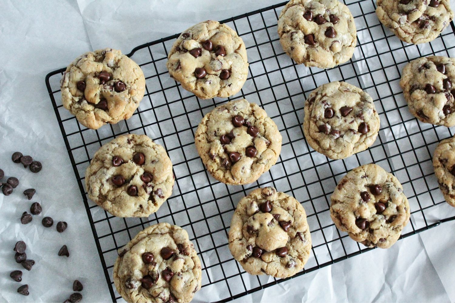 Soft Baked Chocolate Chip Cookies