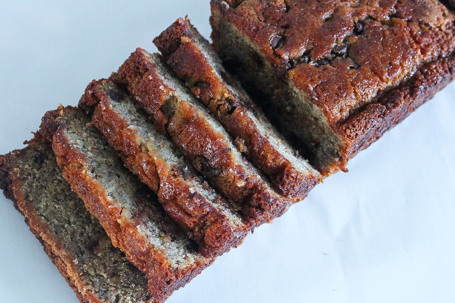 Chocolate Chip Banana Bread Slice