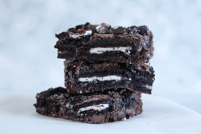 Oreo Stuffed Brownies