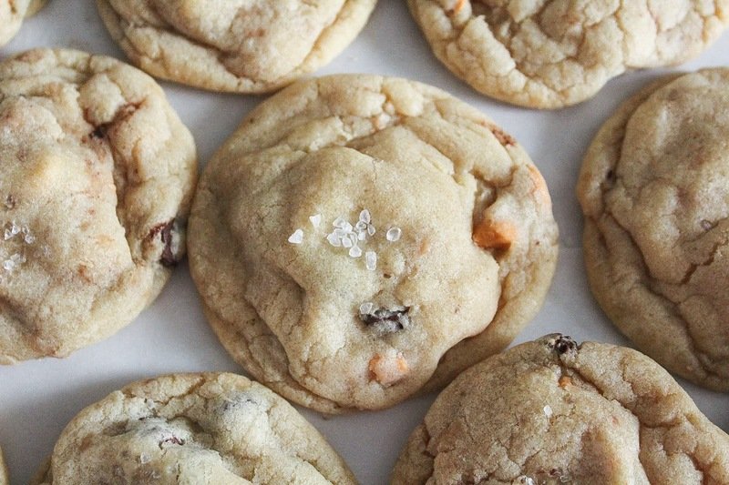 Butterscotch Toffee Chocolate Chip Cookies