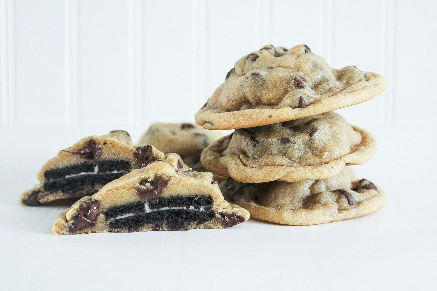Oreo Stuffed Chocolate Chip Cookies