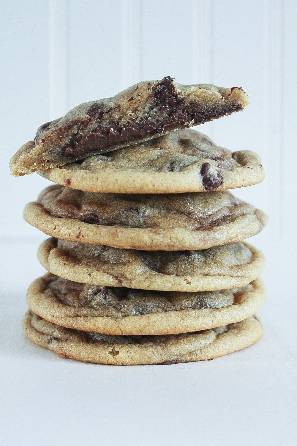 Hazelnut Stuffed Chocolate Chip Cookies