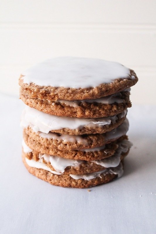 Iced Oatmeal Cookies