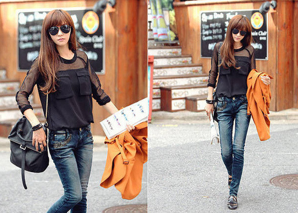 SH77-183880206 // Blusa Negra