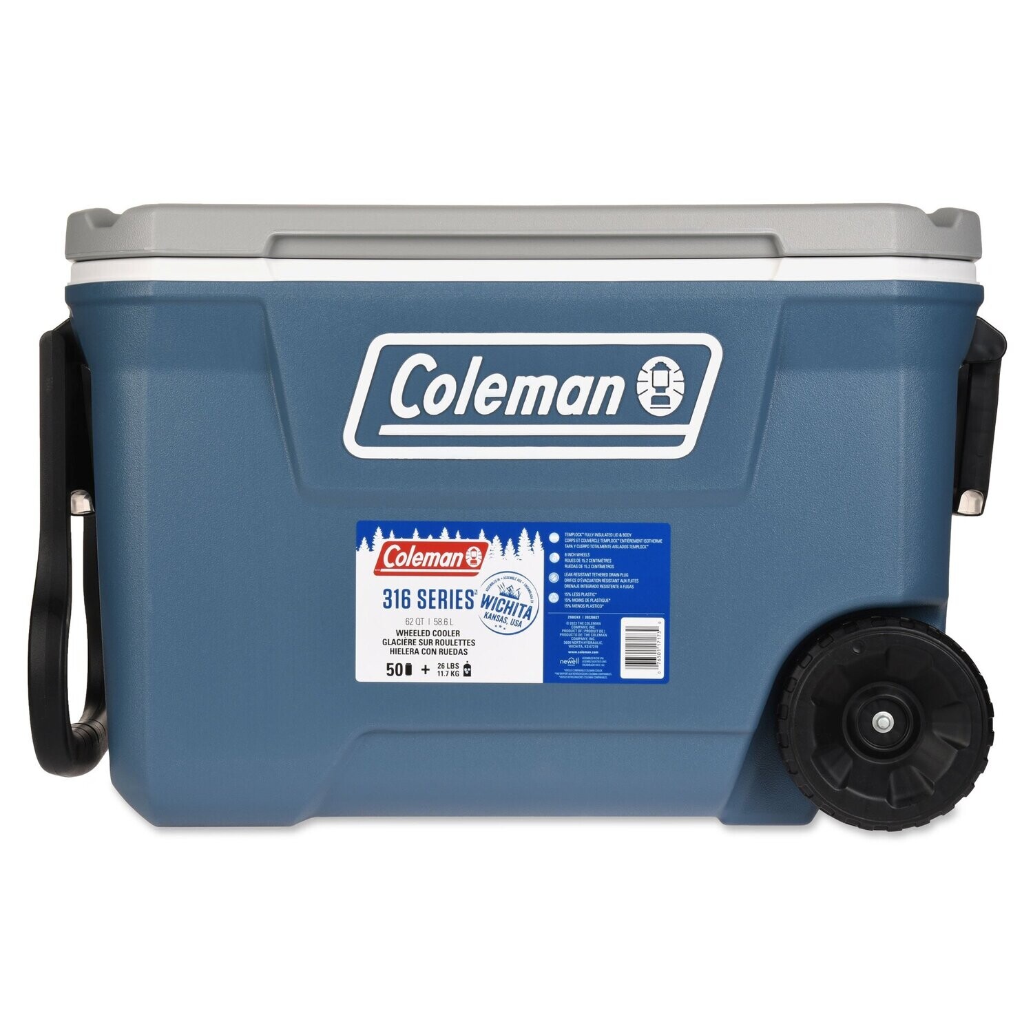 Coleman Wheeled Cooler - 62 Qt