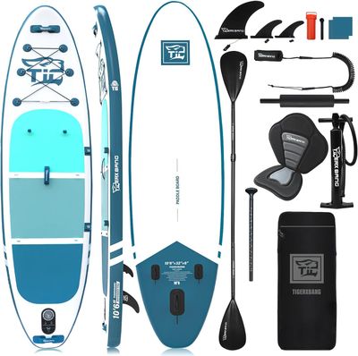 TIGERXBAND - Inflatable SUP Board - 10'6 - Blue