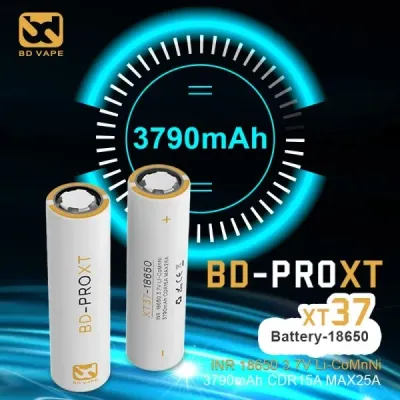 High-End Battery BD-PRO XT37 18650 3790mAh 25A - BD Vape