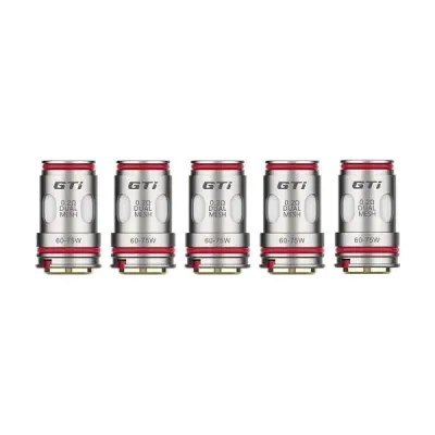 CONFEZIONE DA 5 RESISTENZE GTI 0.2/0.4Ω DUAL MESH VAPORESSO CONFEZIONE DA 5 RESISTENZE GTI 0.2/0.4Ω DUAL MESH VAPORESSO