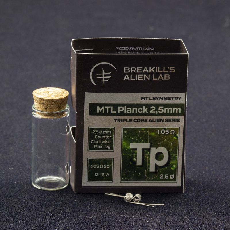 Breakill's Alien Lab - Symmetry MTL Planck 2,5mm - 2 pezzi Breakill's Alien Lab - Symmetry MTL Planck 2,5mm - 2 pezzi